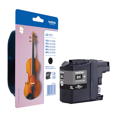 Brother LC-127XLBK ink cartridge Original Extra (Super) High Yield Black Brother LC-127XLBK ink cartridge Original Extra (Super) High Yield Black